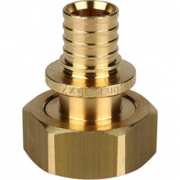 SFA-0034-001634 STOUT Переходник с накидной гайкой (евроконус) 16xG 3/4  для труб из сшитого полиэтилена аксиальный (3400I5H051622B)