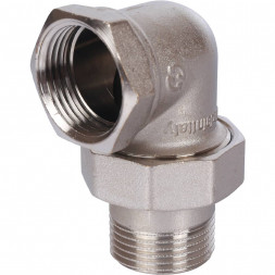 SFT-0059-000001 STOUT Разъемное угловое  соединение  американка  ВН, никелированное 1 (2700A4N101000B)