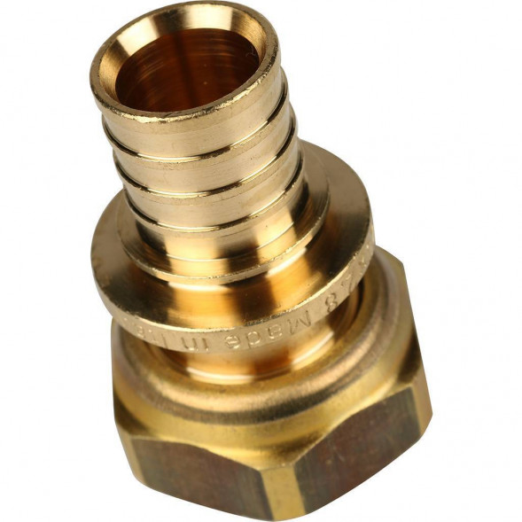 SFA-0034-002034 STOUT Переходник с накидной гайкой (евроконус) 20xG 3/4  для труб из сшитого полиэтилена аксиальный (3400I5H052028B)