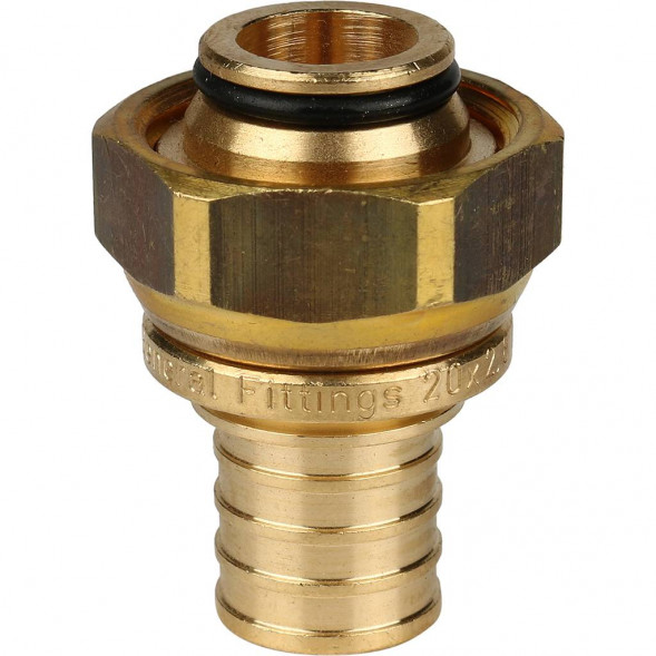 SFA-0034-002034 STOUT Переходник с накидной гайкой (евроконус) 20xG 3/4  для труб из сшитого полиэтилена аксиальный (3400I5H052028B)