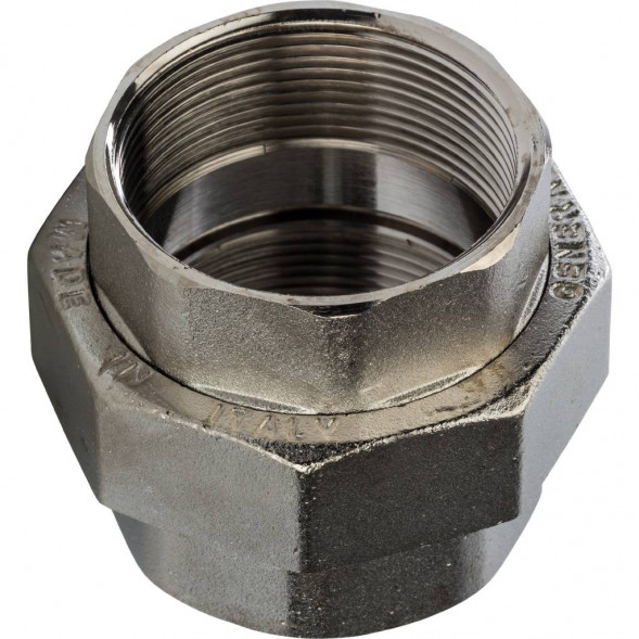 SFT-0034-000002 STOUT Разъемное соединение  американка  ВВ никелированное 2 (2700A7N202000B)