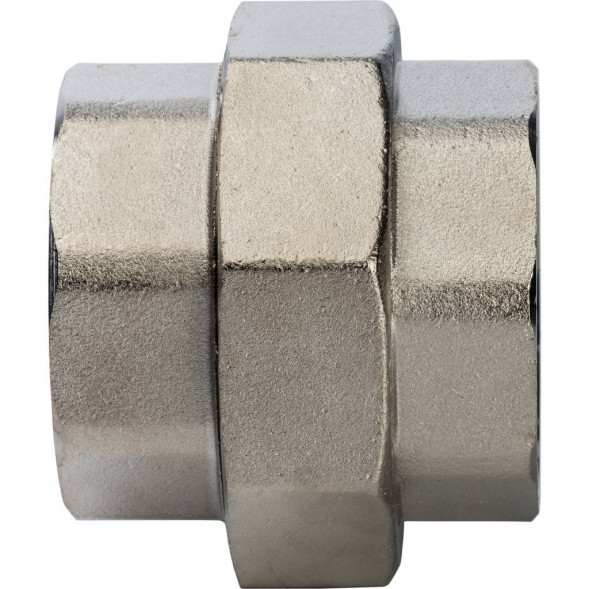 SFT-0034-000002 STOUT Разъемное соединение  американка  ВВ никелированное 2 (2700A7N202000B)