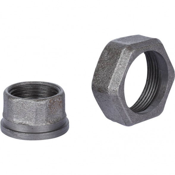 SPC-0010-000025 STOUT Присоединительный комплект для насосов G 1 1/2 x Rp 1 (без прокладок)