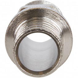 SFA-0001-200212 STOUT Переходник с наружной резьбой 20х2.0x1/2  никелированный для труб из сшитого полиэтилена аксиальный (340001N042020B)