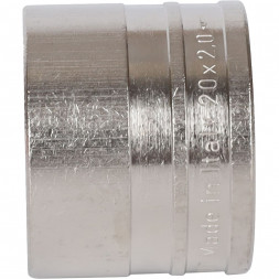 SFA-0020-002002 STOUT Монтажная гильза 20х2.0 никелированная для труб из сшитого полиэтилена аксиальный (340082N202000B)