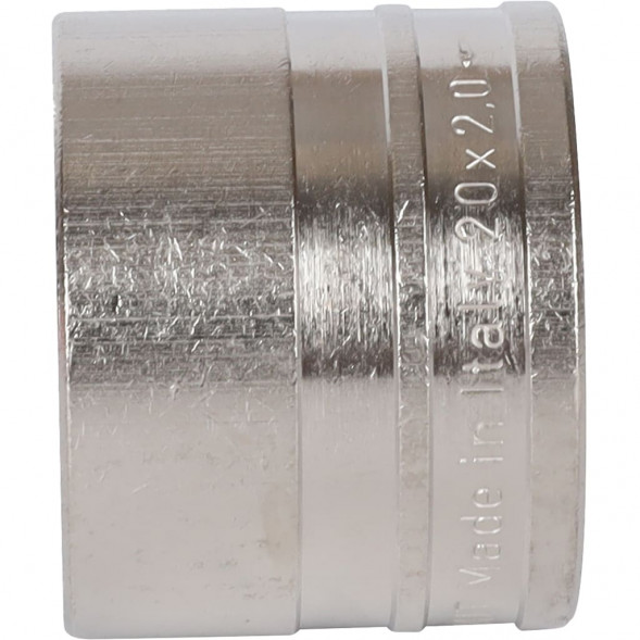 SFA-0020-002002 STOUT Монтажная гильза 20х2.0 никелированная для труб из сшитого полиэтилена аксиальный (340082N202000B)