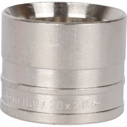 SFA-0020-002002 STOUT Монтажная гильза 20х2.0 никелированная для труб из сшитого полиэтилена аксиальный (340082N202000B)