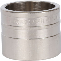 SFA-0020-002002 STOUT Монтажная гильза 20х2.0 никелированная для труб из сшитого полиэтилена аксиальный (340082N202000B)