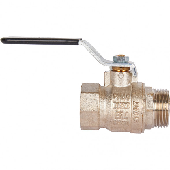 STOUT SVB Кран шаровой стандартнопроходной, ВР/НР, ручка рычаг 3/4"