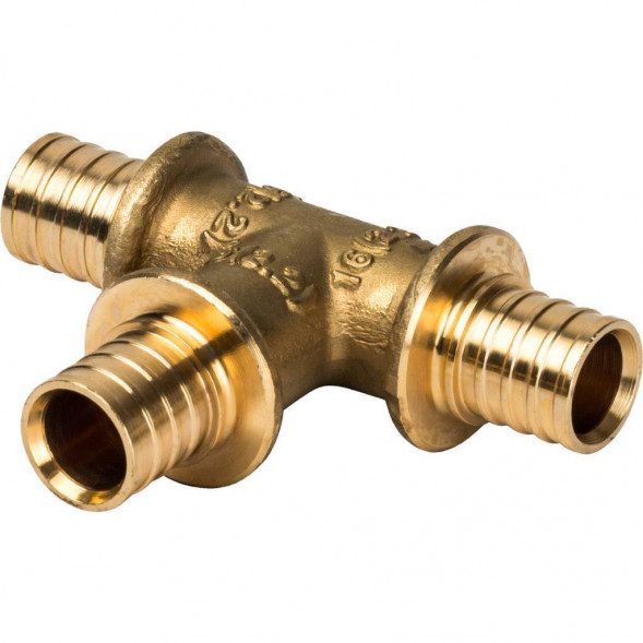 SFA-0013-000016 STOUT Тройник равнопроходный 16x16x16 для труб из сшитого полиэтилена аксиальный (340010H162200B)