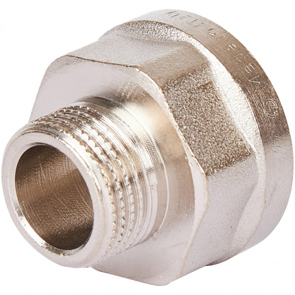 SFT-0073-001238 STOUT Переходник под ключ ВН никелированный 1/2 x3/8 (2600O9N040300B)