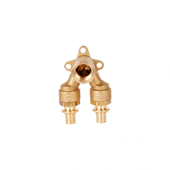 SFA-0039-001612 STOUT Проточный настенный угольник 16x1/2  для труб из сшитого полиэтилена (340034H160416B)