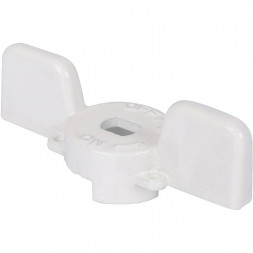 Ручка-бабочка STOUT для шарового крана STOUT 1 - 1 1/4 (Белая)