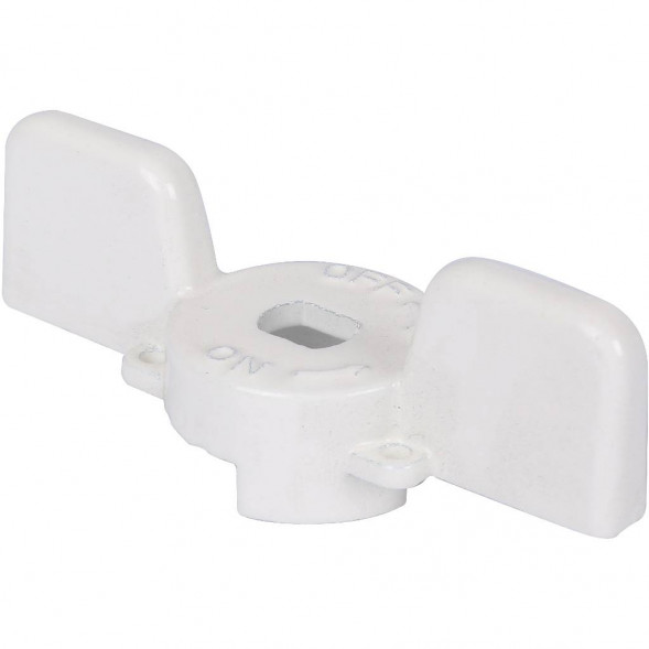 Ручка-бабочка STOUT для шарового крана STOUT 1 - 1 1/4 (Белая)