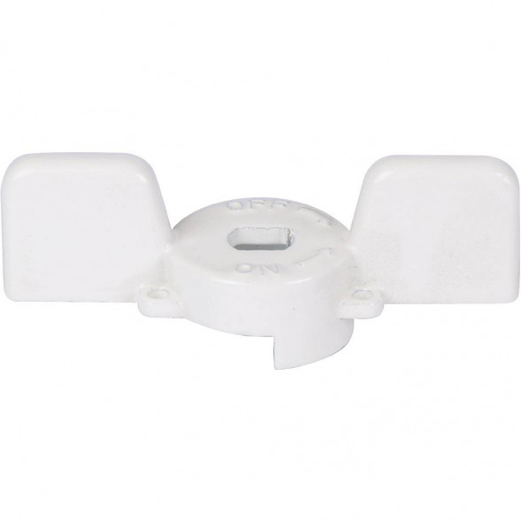 Ручка-бабочка STOUT для шарового крана STOUT 1 - 1 1/4 (Белая)