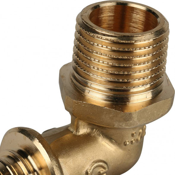 SFA-0005-001612 STOUT Угольник-переходник с наружной резьбой 16xR 1/2  для труб из сшитого полиэтилена аксиальный (340021H041622B)