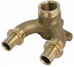 SFA-0040-001612 STOUT Проточный настенный угольник 16x1/2  бронзовый для труб из сшитого полиэтилена (340034G041622B)