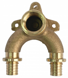 SFA-0040-001612 STOUT Проточный настенный угольник 16x1/2  бронзовый для труб из сшитого полиэтилена (340034G041622B)