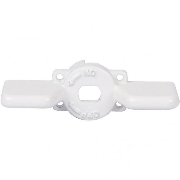 Ручка-бабочка STOUT для шарового крана STOUT 1/2 -3/4 (Белая)