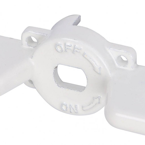 Ручка-бабочка STOUT для шарового крана STOUT 1/2 -3/4 (Белая)