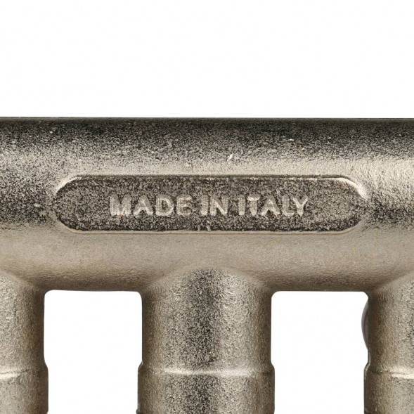 SMB 6200 341203 STOUT Коллектор с шаровыми кранами 3/4 , 3 отвода 1/2  (красные ручки) (620056N0504R3B)