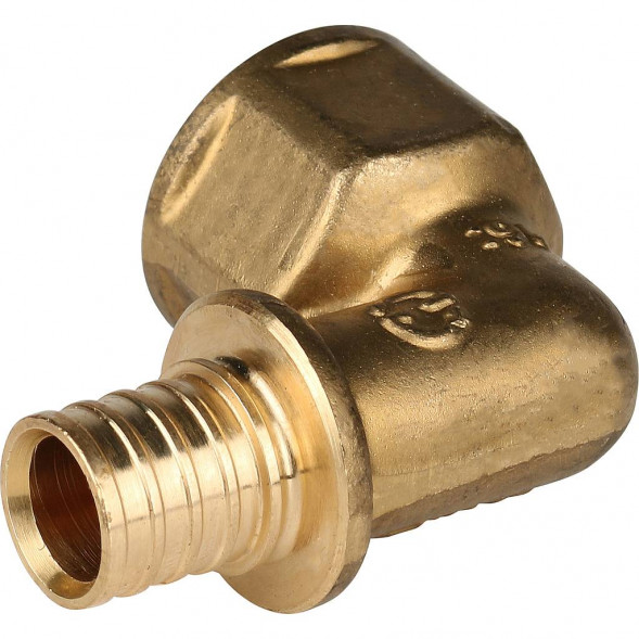 SFA-0006-001612 STOUT Угольник-переходник с внутренней резьбой 16xG 1/2  для труб из сшитого полиэтилена аксиальный (340022H041622B)