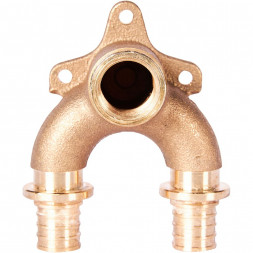 SFA-0040-002012 STOUT Проточный настенный угольник 20x1/2  бронзовый для труб из сшитого полиэтилена (340034G042028B)