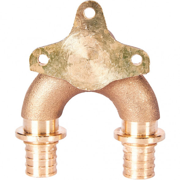 SFA-0040-002012 STOUT Проточный настенный угольник 20x1/2  бронзовый для труб из сшитого полиэтилена (340034G042028B)