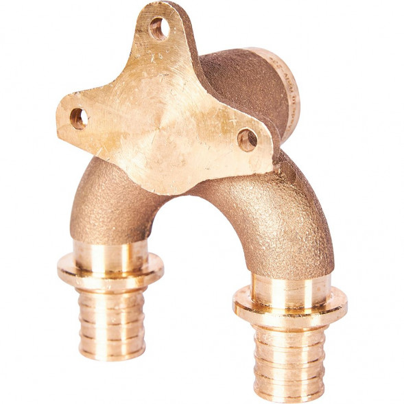 SFA-0040-002012 STOUT Проточный настенный угольник 20x1/2  бронзовый для труб из сшитого полиэтилена (340034G042028B)