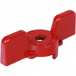 Ручка-бабочка STOUT для шарового крана STOUT 1 - 1 1/4 (Красная)