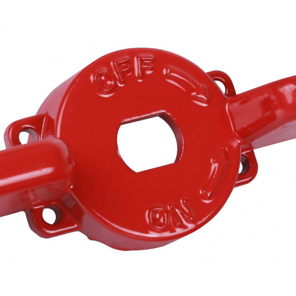 Ручка-бабочка STOUT для шарового крана STOUT 1 - 1 1/4 (Красная)