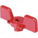 Ручка-бабочка STOUT для шарового крана STOUT 1/2 -3/4 (Красная)