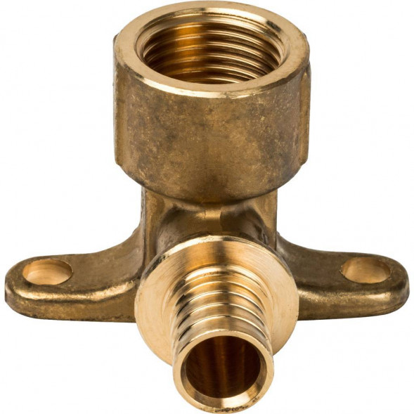 SFA-0009-001612 STOUT Угольник настенный с креплением 16xRp 1/2  для труб из сшитого полиэтилена аксиальный (340023H041622B)