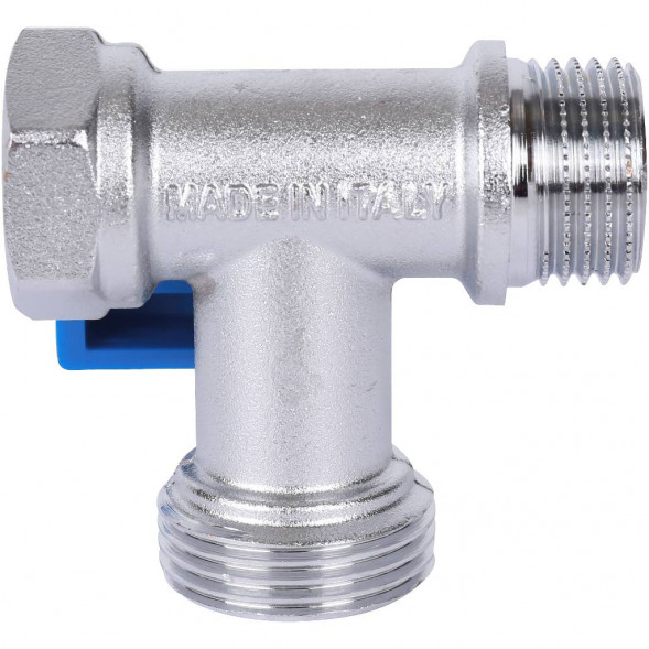 STOUT  Кран шаровой проходной для стиральных и посудомоечных машин 1/2  х 3/4  х 1/2