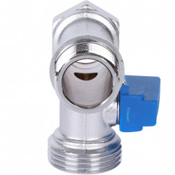 STOUT  Кран шаровой проходной для стиральных и посудомоечных машин 1/2  х 3/4  х 1/2