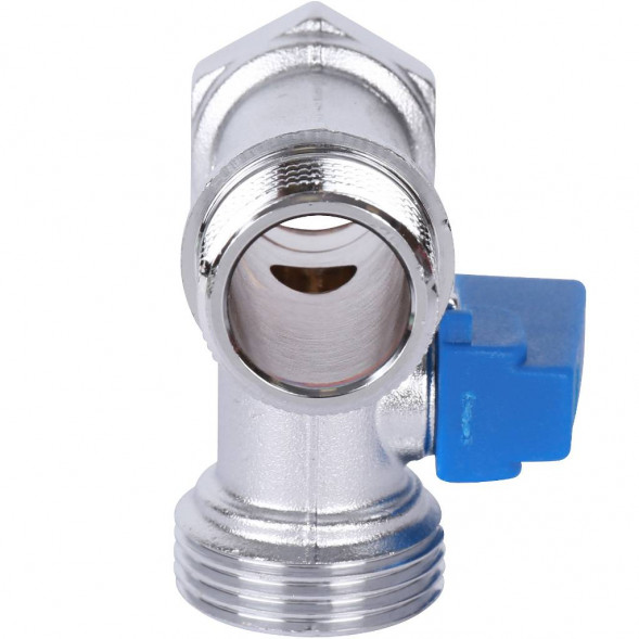 STOUT  Кран шаровой проходной для стиральных и посудомоечных машин 1/2  х 3/4  х 1/2