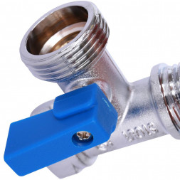 STOUT  Кран шаровой проходной для стиральных и посудомоечных машин 1/2  х 3/4  х 1/2