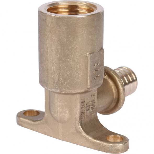 SFA-0032-001612 STOUT Угольник настенный с длинным нарезным патрубком 16-Rp 1/2  для труб из сшитого полиэтилена аксиальный (340023H041657B)