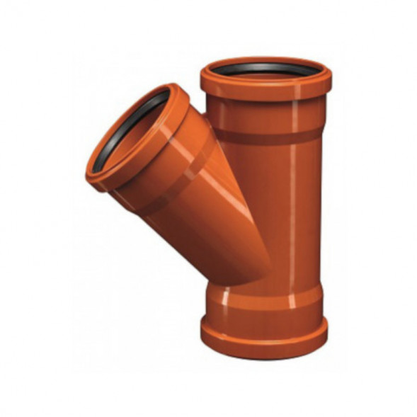 Тройник 3-х раструб. 110 х 110 х 87', KGEA