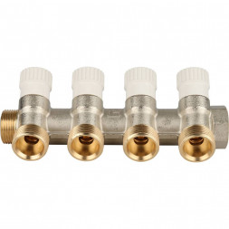SMB 6851 343404 STOUT Коллектор распределительный 3/4 , 4 отвода 3/4 ЕК