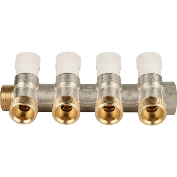 SMB 6851 343404 STOUT Коллектор распределительный 3/4 , 4 отвода 3/4 ЕК