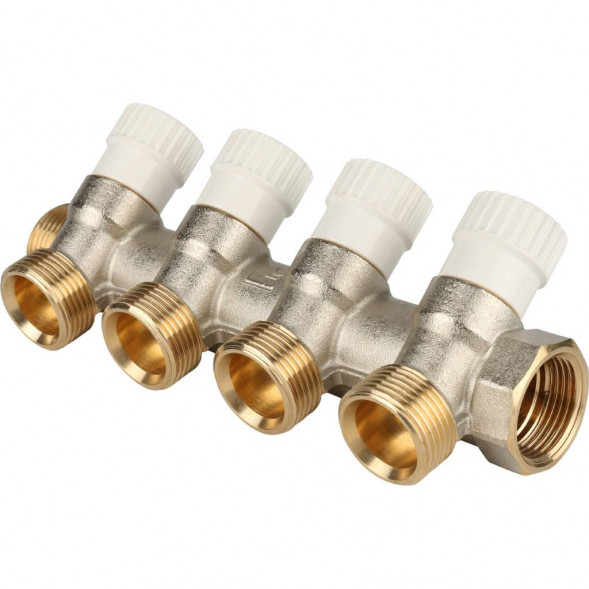 SMB 6851 343404 STOUT Коллектор распределительный 3/4 , 4 отвода 3/4 ЕК