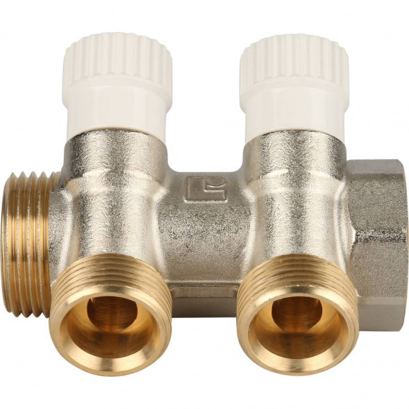 SMB 6851 013402 STOUT Коллектор распределительный 1 , 2 отвода 3/4 ЕК