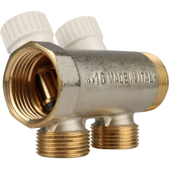 SMB 6851 013402 STOUT Коллектор распределительный 1 , 2 отвода 3/4 ЕК