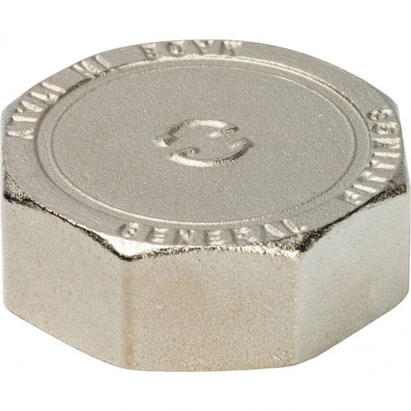 SFT-0027-000112 STOUT Заглушка ВР никелированная 1 1/2 (260041N140000B)