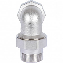 SFT-0057-000112 STOUT Разъемное угловое  соединение  американка  ВН, уплотнение под гайкой o-ring кольцо, никелированное 1 1/2 (2700I4N141400B)