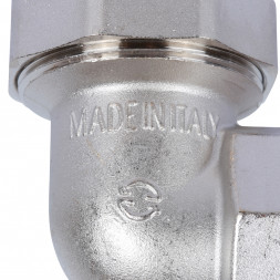 SFT-0057-000112 STOUT Разъемное угловое  соединение  американка  ВН, уплотнение под гайкой o-ring кольцо, никелированное 1 1/2 (2700I4N141400B)