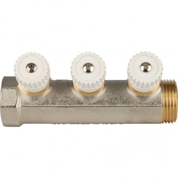 SMB 6851 013403 STOUT Коллектор распределительный 1 , 3 отвода 3/4 ЕК