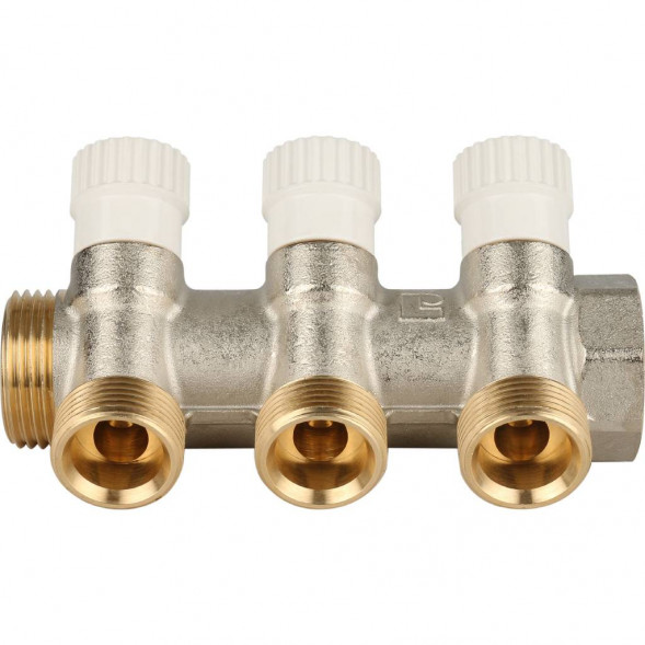 SMB 6851 013403 STOUT Коллектор распределительный 1 , 3 отвода 3/4 ЕК