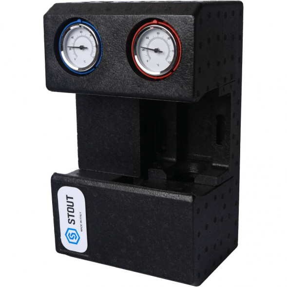 SDG-0001-002001 STOUT Насосная группа с прямым контуром 3/4  без насоса в теплоизоляции